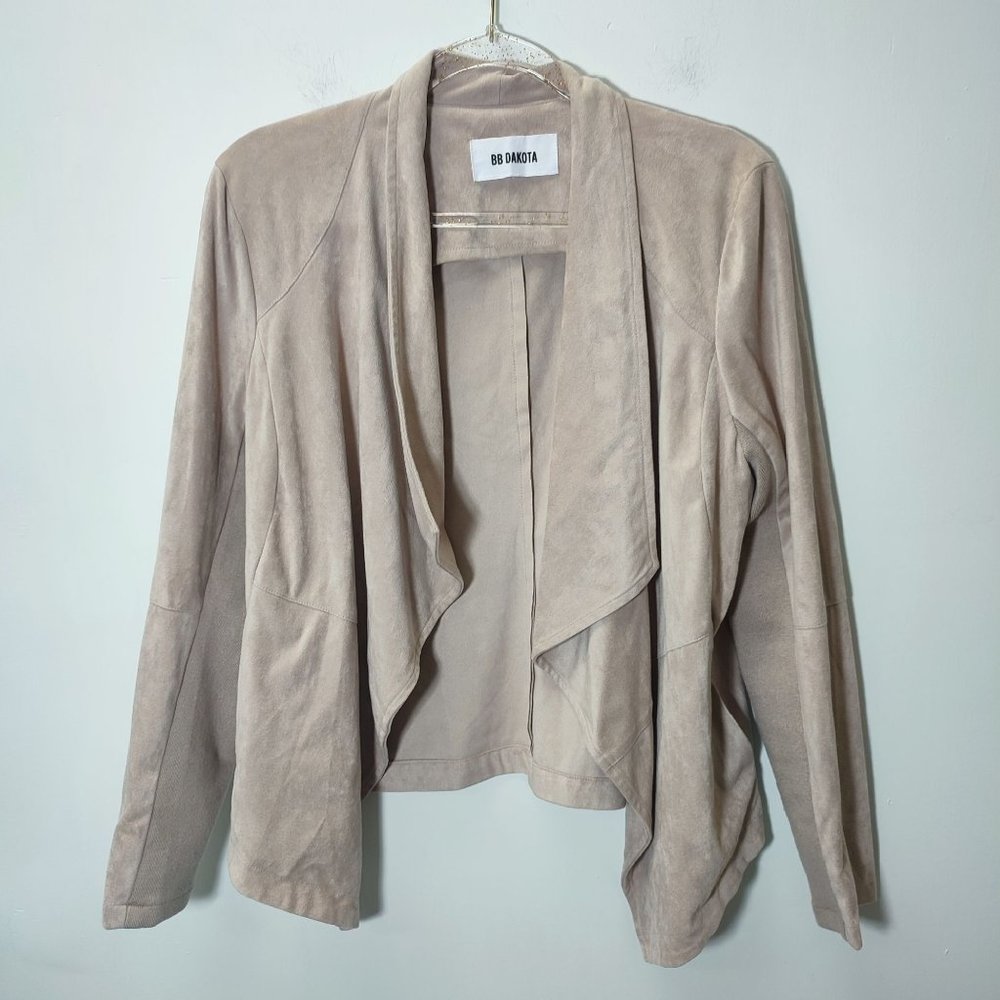 BB DAKOTA faux suede Waterfall cardigan Boho Cottage
